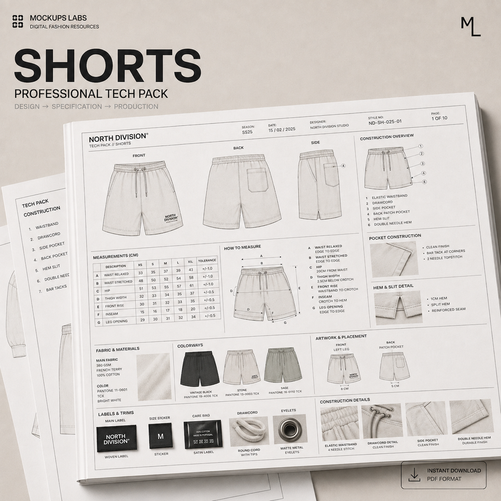 MockupsLabs Shorts Tech Pack cover artwork