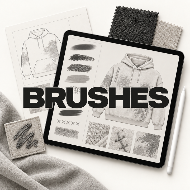 Brushes for clothing design