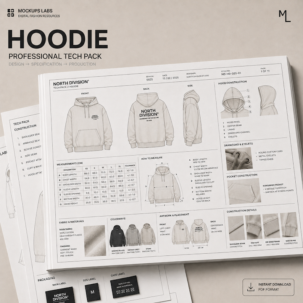 MockupsLabs Hoodie Tech Pack cover artwork